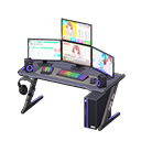 Animal Crossing Items Gaming desk Sim game Monitors Black