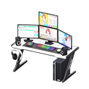 Animal Crossing Items Gaming desk Sim game Monitors White