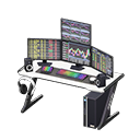 Animal Crossing Items Gaming desk Stock trading Monitors White