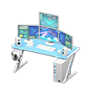 Animal Crossing Items Gaming desk Third-person game Monitors Light blue