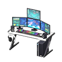 Animal Crossing Items Gaming desk Third-person game Monitors White