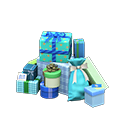 Animal Crossing Items gift pile sky blue