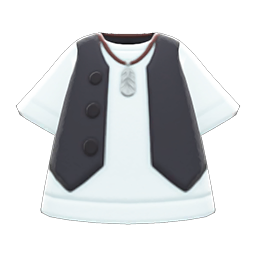 Animal Crossing Items Gilet And Shirt Black