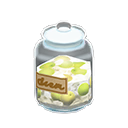 Animal Crossing Items Glass jar Brown label Label Fruit syrup