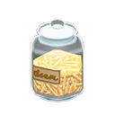 Animal Crossing Items Glass jar Brown label Label Pasta