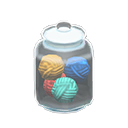 Animal Crossing Items Glass jar None Label Yarn