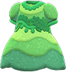 Animal Crossing Items Switch Recipe glowing-moss dress (No Variations)