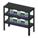 Animal Crossing Items Glowing-moss-jar shelves Black