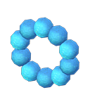 Animal Crossing Items Glowing-moss wreath Blue