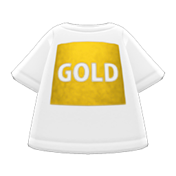 Animal Crossing Items Switch Gold-print Tee