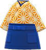 Animal Crossing Items Switch Golden yellow zen uniform