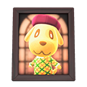 Animal Crossing Items Goldie'S Photo Dark Wood