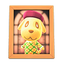 Animal Crossing Items Goldie'S Photo Natural Wood