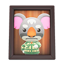 Animal Crossing Items Gonzo'S Photo Dark Wood