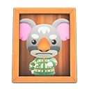 Animal Crossing Items Gonzo'S Photo Natural Wood