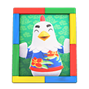 Animal Crossing Items Goose'S Photo Colorful