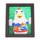 Animal Crossing Items Goose'S Photo Dark Wood