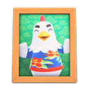 Animal Crossing Items Goose'S Photo Natural Wood