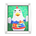 Animal Crossing Items Goose'S Photo White