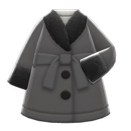 Animal Crossing Items Gown Coat Black