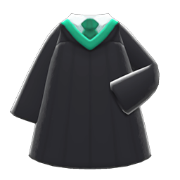 Animal Crossing Items Graduation Gown Green