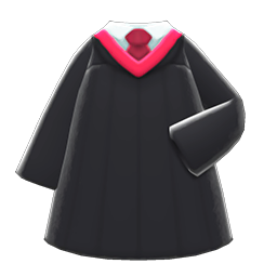 Animal Crossing Items Graduation Gown Red