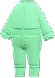 Animal Crossing Items Switch Green clean-room suit