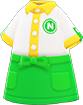 Animal Crossing Items Switch Green fast-food uniform