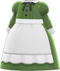 Animal Crossing Items Switch Green full-length maid gown