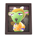 Animal Crossing Items Gruff'S Photo Dark Wood