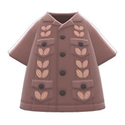 Animal Crossing Items Guayabera Shirt Brown