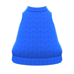 Animal Crossing Items Hand-knit Tank Blue