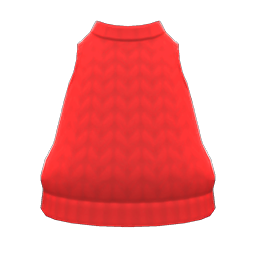 Animal Crossing Items Hand-knit Tank Red