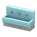 Animal Crossing Items Handwashing area Blue tile