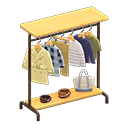 Animal Crossing Items Hanging clothing rack Light wood