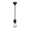 Animal Crossing Items Hanging lightbulb Black