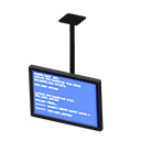 Animal Crossing Items Hanging monitor Error screen Display Black