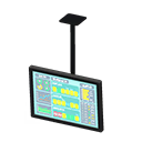 Animal Crossing Items Hanging monitor Operations data Display Black