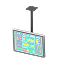 Animal Crossing Items Hanging monitor Operations data Display Silver