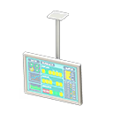 Animal Crossing Items Hanging monitor Operations data Display White