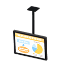 Animal Crossing Items Hanging monitor Presentation Display Black