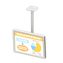 Animal Crossing Items Hanging monitor Presentation Display White