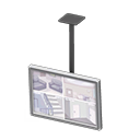 Animal Crossing Items Hanging monitor Security footage Display Silver