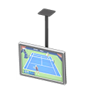 Animal Crossing Items Hanging monitor Sports broadcast Display Silver