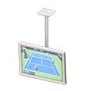 Animal Crossing Items Hanging monitor Sports broadcast Display White