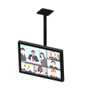 Animal Crossing Items Hanging monitor Video meeting Display Black