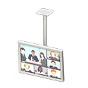 Animal Crossing Items Hanging monitor Video meeting Display White