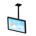 Animal Crossing Items Hanging monitor Weather forecast Display Black