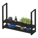 Animal Crossing Items Hanging shelves Black