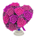 Animal Crossing Items heart-shaped bouquet Purple